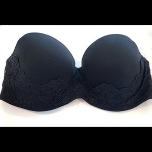 Victoria secret strapless bra- black